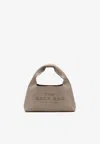 Marc Jacobs The Sack Mini Leather Hobo Bag In Gray