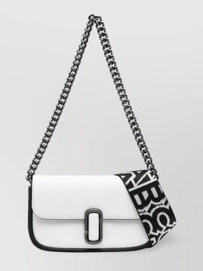 Marc Jacobs Mini Leather Shoulder Bag In White