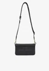 Marc Jacobs Mini Crossbody Bag Textured Finish Strap In Black