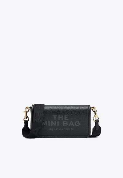 Marc Jacobs Mini Leather Shoulder Bag In Black