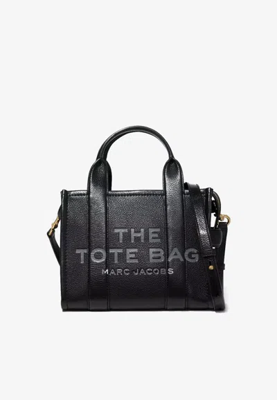 Marc Jacobs Mini Leather Tote Bag In Black