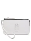 Marc Jacobs Mini Leather Wrist Clutch In White