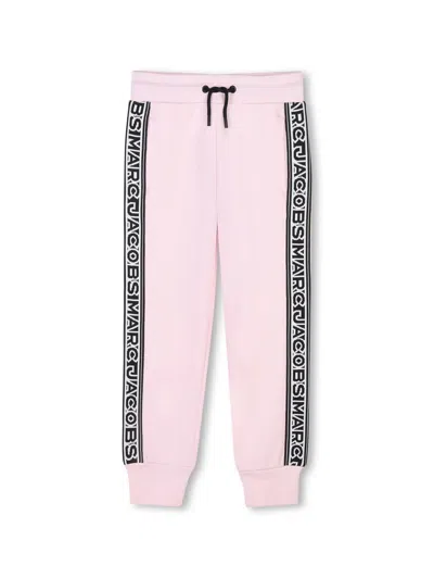Marc Jacobs Mini Logo-embellished Drawstring Pants For Girls In Pink