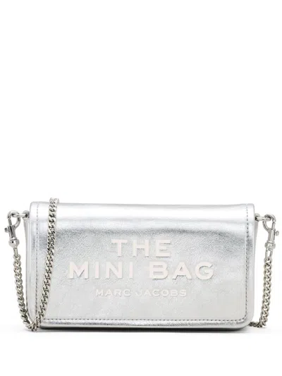 Marc Jacobs Mini Metallic Bag In Argento