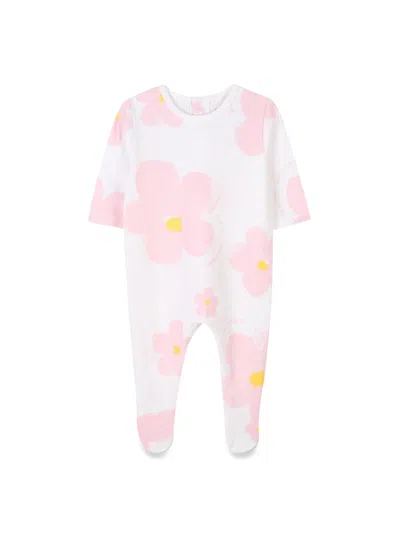 Marc Jacobs Mini Pajama Set With Bib And Hat In Ivory