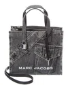 Marc Jacobs Mini Pieced Denim Bold Grind Tote In Black