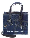 Marc Jacobs Mini Pieced Denim Bold Grind Tote In Blue