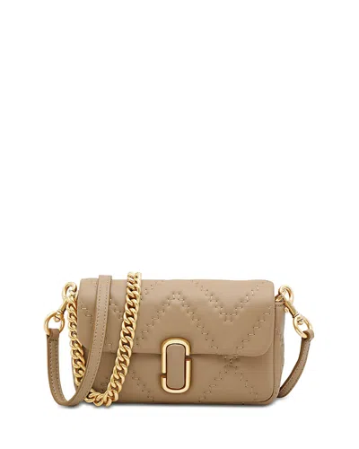 Marc Jacobs Mini Quilted Leather Shoulder Bag In Nude