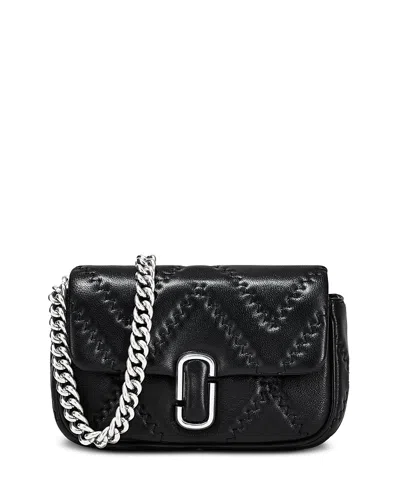Marc Jacobs Mini Quilted Leather Shoulder Bag In Black