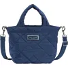 Marc Jacobs Mini Quilted Nylon Tote In Blue