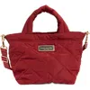 Marc Jacobs Mini Quilted Nylon Tote In Red