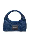 Marc Jacobs Textured Blue Shoulder Bag With Sparkling Embellishments