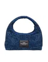 Marc Jacobs Textured Blue Shoulder Bag With Sparkling Embellishments