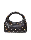 Marc Jacobs Mini Sack Bg The Glam Studs In Leather Color Black In Black