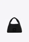 Marc Jacobs Mini Sack Rhinestone Embellished Shoulder Bag In Black