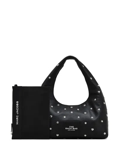 Marc Jacobs Mini Sack Studs Leather Bag In Black