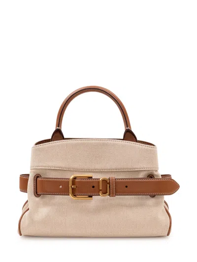 Marc Jacobs Mini Satchel With Belt In Beige/argan Oil