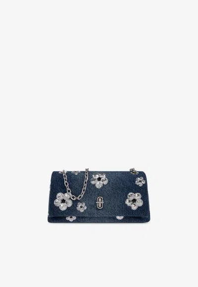 Marc Jacobs Mini Sequin Daisy Denim Chain Shoulder Bag