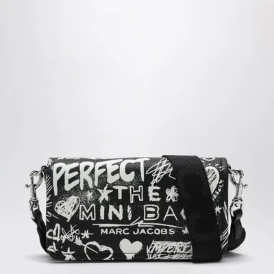 Marc Jacobs Mini Shoulder Bag Black With Punk Lettering