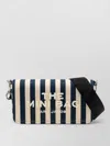Marc Jacobs Mini Canvas Handbag With Bold Striped Pattern In Blue