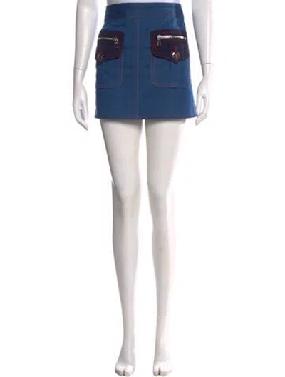 Pre-owned Marc Jacobs Mini Skirt In Blue