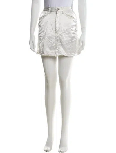 Pre-owned Marc Jacobs Mini Skirt In White