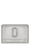 Marc Jacobs Mini Snapshot Leather Wallet In Silver