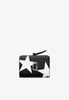 Marc Jacobs The Star Patchwork Utility Snapshot Mini Wallet In Black