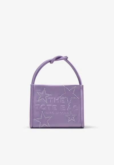 Marc Jacobs Mini Star Satin Tote Bag In Lilac
