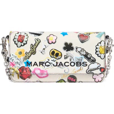 Marc Jacobs Mini Sticker Print Crossbody Bag In Multi