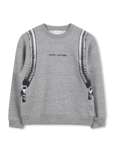 Marc Jacobs Mini Stylish Sweatshirt For Boys In Grey