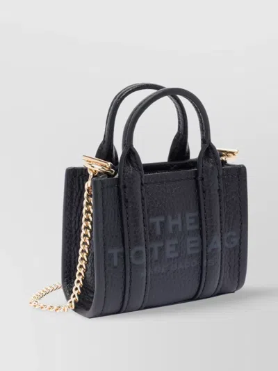 Marc Jacobs Mini Textured Tote Bag With Handles And Chain