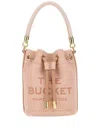 Marc Jacobs The Bucket Leather Top Handle Bag In Nude