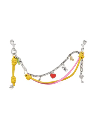 Marc Jacobs Mini The Icon Chain Bag Charm In Gold