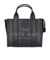 Marc Jacobs Small The Leather Tote Bag In Black