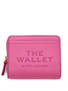 Marc Jacobs Women The Leather Mini Compact Wallet In Pink