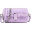 Marc Jacobs Mini The Teddy J Marc Faux Fur Shoulder Bag In Lilac