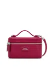 Marc Jacobs The Vanity Bag Pink Crossbody Bag With Removable Shoulder Strap And Logo Lettering On The Front In L In Purple