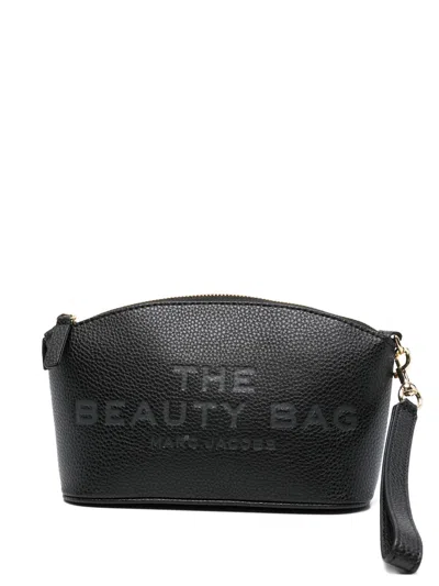 Marc Jacobs Mini Top Zip Clutch With Removable Wristlet Strap - Height 14 Cm, Width 24 Cm, Depth 8 C In Black