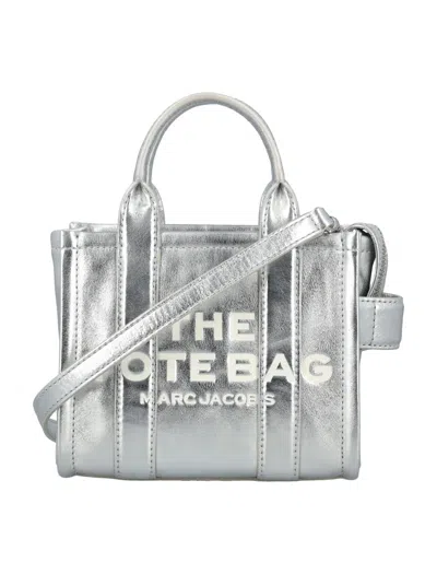 Marc Jacobs The Mini Tote Bag In Silver