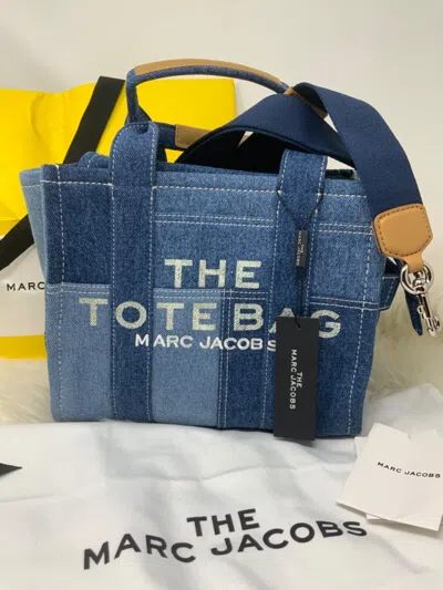 Pre-owned Marc Jacobs Mini Tote Crossbody/ Canvas Blue Denim