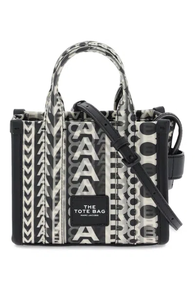 Marc Jacobs Mini Tote Handbag With Lenticular Monogram And Leather Patch In Multicolor