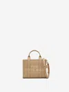 Marc Jacobs Light Brown The Leather Mini Tote Bag In Beige