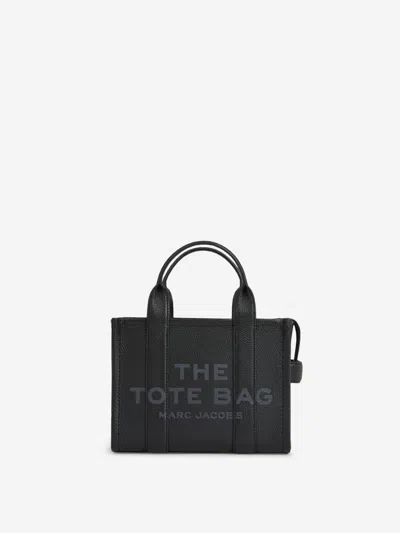 Marc Jacobs Mini Tote Leather Crossbody Bag In Black