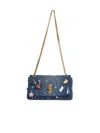 Marc Jacobs Mini 'trinket' Double Chain Bag In Blue