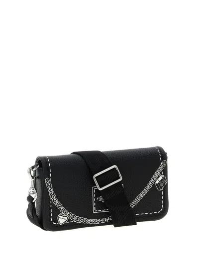 Marc Jacobs Mini Trompe Loeil Cross Body Bag In Black