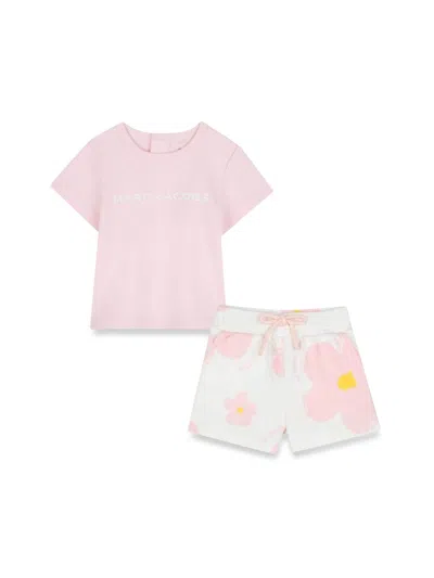 Marc Jacobs Mini T-shirt And Shorts Set In Pink