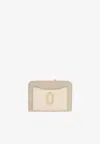 Marc Jacobs Compact Wallet The Utility Snapshot Mini Accessories In Beige