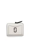 Marc Jacobs 'mini' White Shiny Leather Wallet In Gray