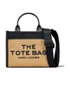 Marc Jacobs Mini Woven-raffia Tote Bag In Nude
